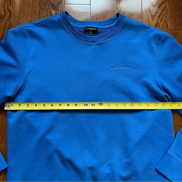 J. Lindeberg Yale Blue Throw Crewneck Sweatshirt Sweater - Size XL - Picture 14 of 16